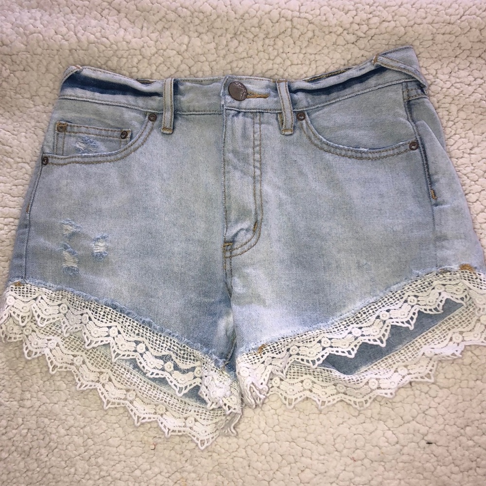 Free People jean shorts